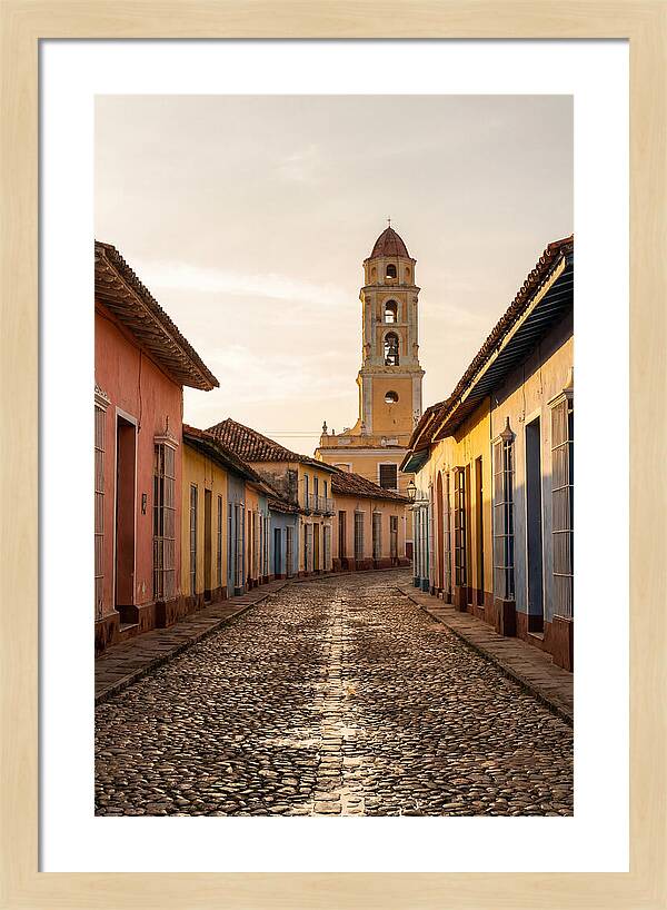 Trinidad Colonial Street At Golden Hour