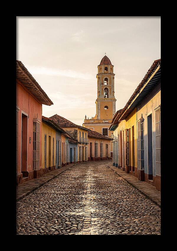 Trinidad Colonial Street At Golden Hour