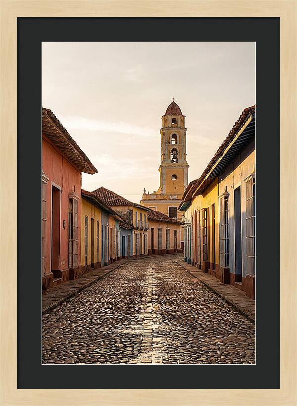 Trinidad Colonial Street At Golden Hour