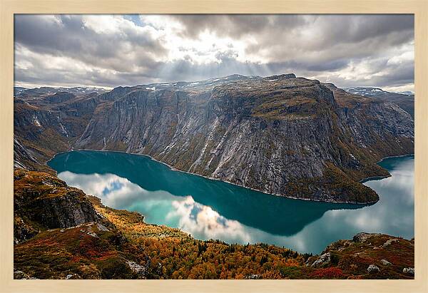 Trolltunga From The Valley Below