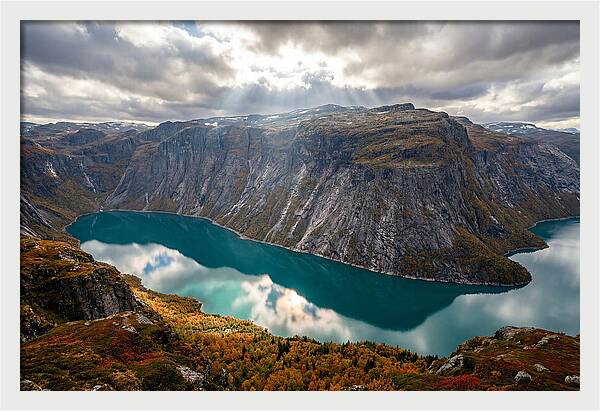 Trolltunga From The Valley Below