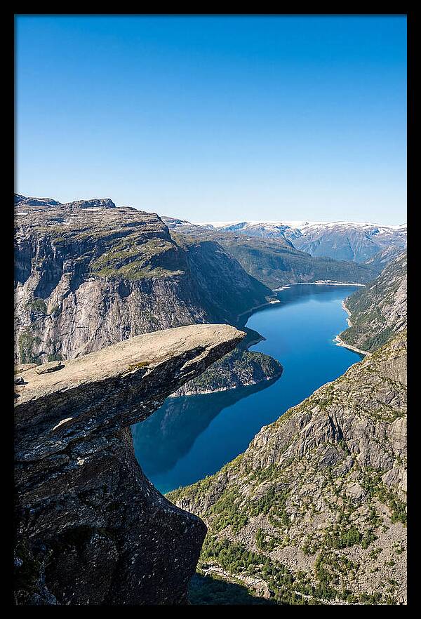 Trolltunga Overlooking Fjord