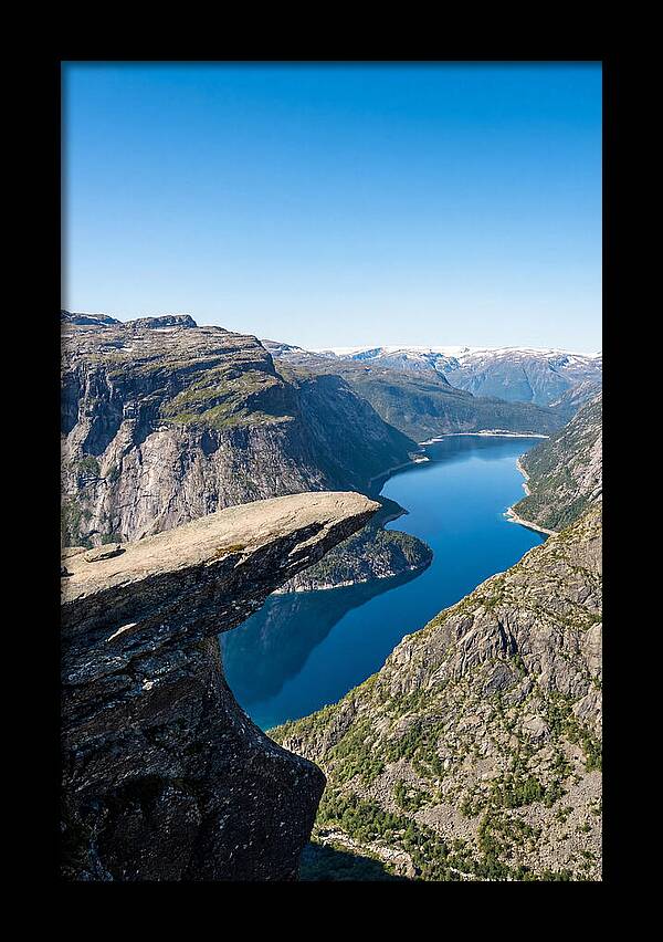 Trolltunga Overlooking Fjord
