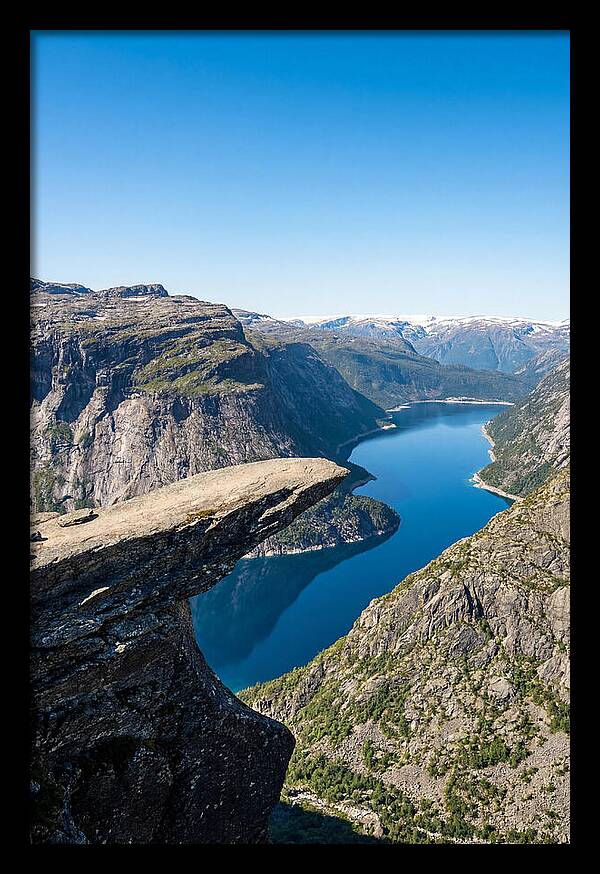 Trolltunga Overlooking Fjord