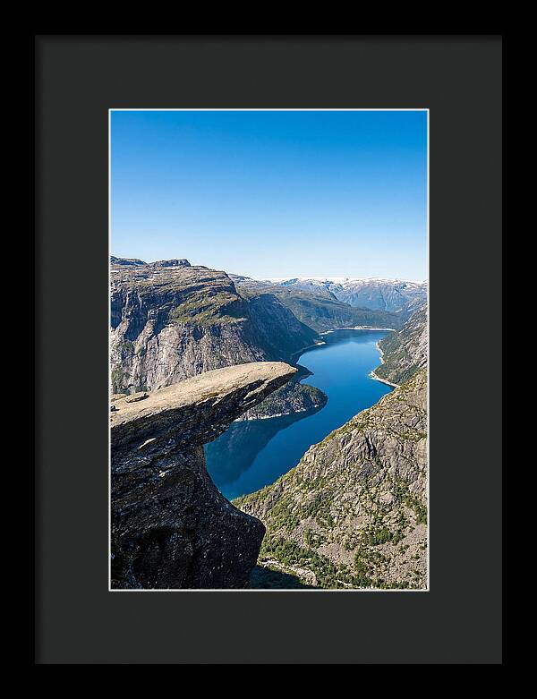 Trolltunga Overlooking Fjord