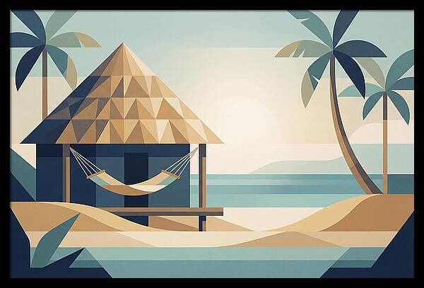 Tropical Beach Shack Serenity