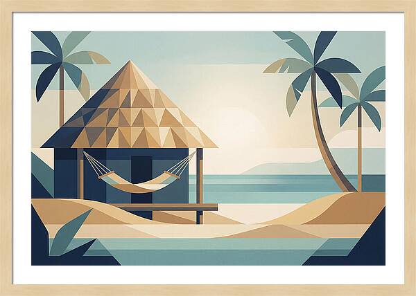Tropical Beach Shack Serenity