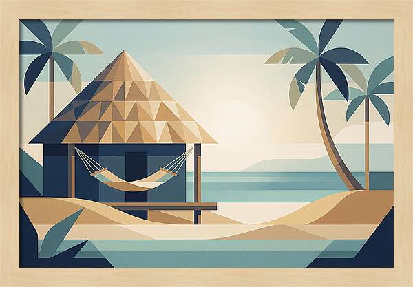 Tropical Beach Shack Serenity