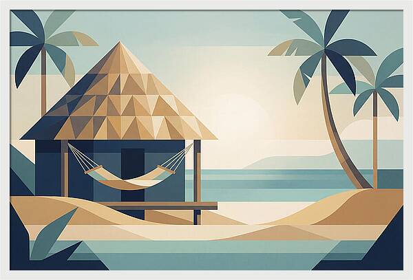 Tropical Beach Shack Serenity