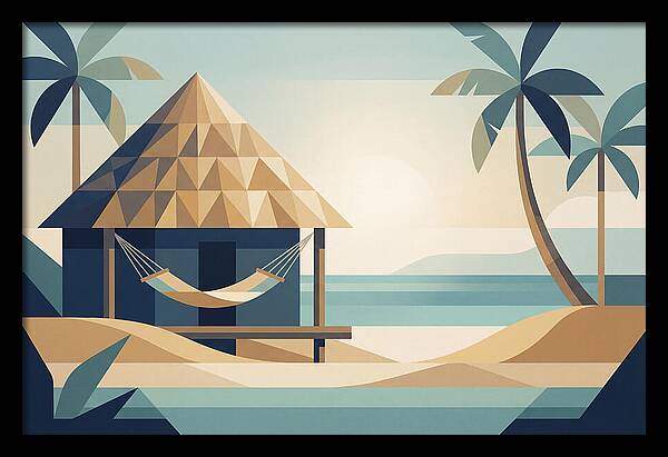 Tropical Beach Shack Serenity