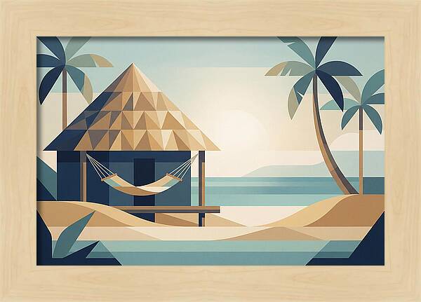 Tropical Beach Shack Serenity