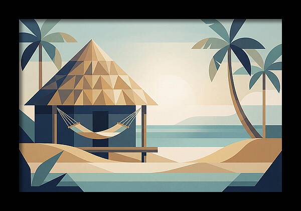 Tropical Beach Shack Serenity