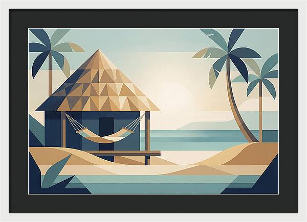 Tropical Beach Shack Serenity