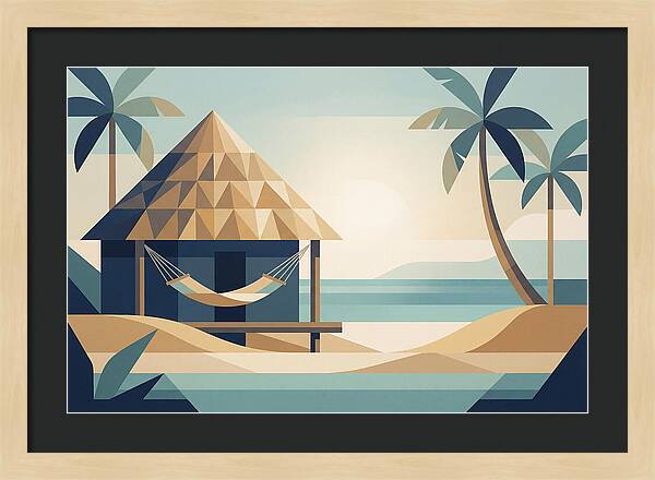 Tropical Beach Shack Serenity