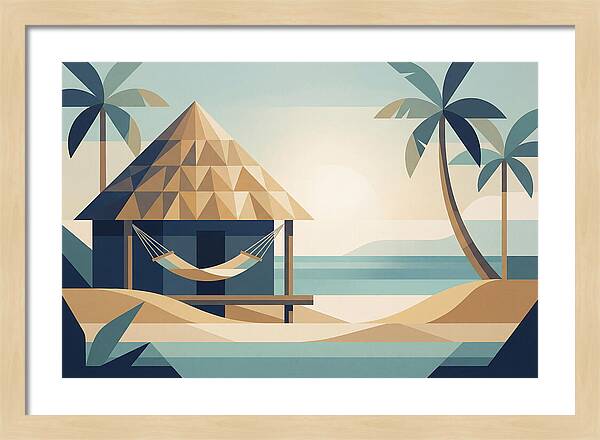 Tropical Beach Shack Serenity