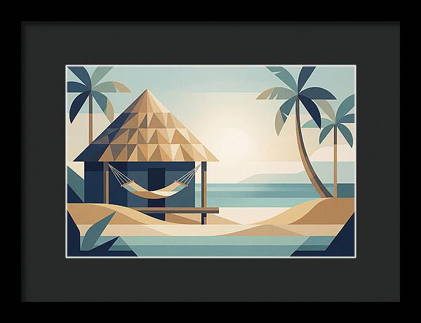 Tropical Beach Shack Serenity