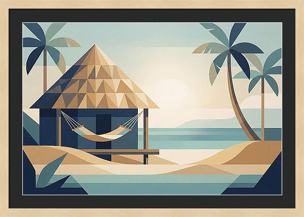 Tropical Beach Shack Serenity