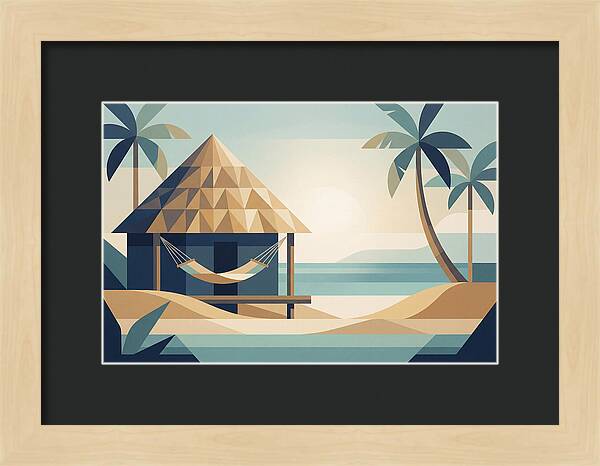 Tropical Beach Shack Serenity