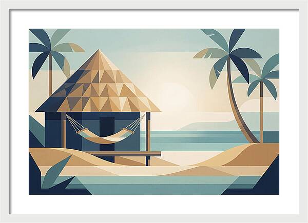 Tropical Beach Shack Serenity