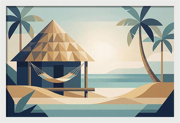 Tropical Beach Shack Serenity
