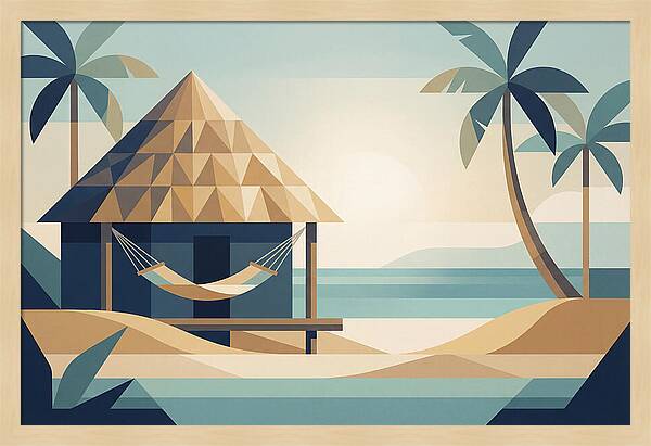 Tropical Beach Shack Serenity