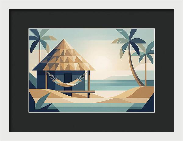 Tropical Beach Shack Serenity