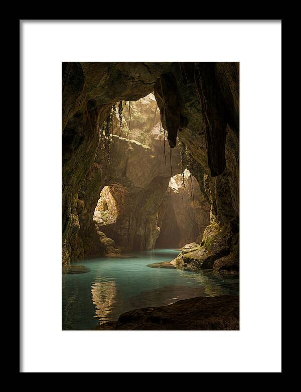 Tropical Coastal Cave Serenity