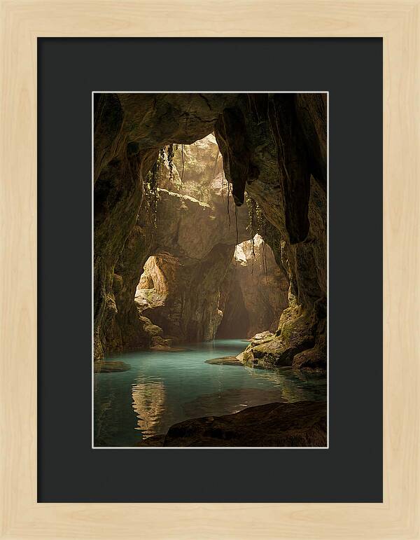 Tropical Coastal Cave Serenity