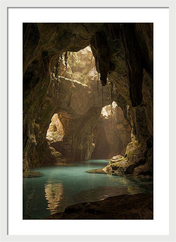 Tropical Coastal Cave Serenity
