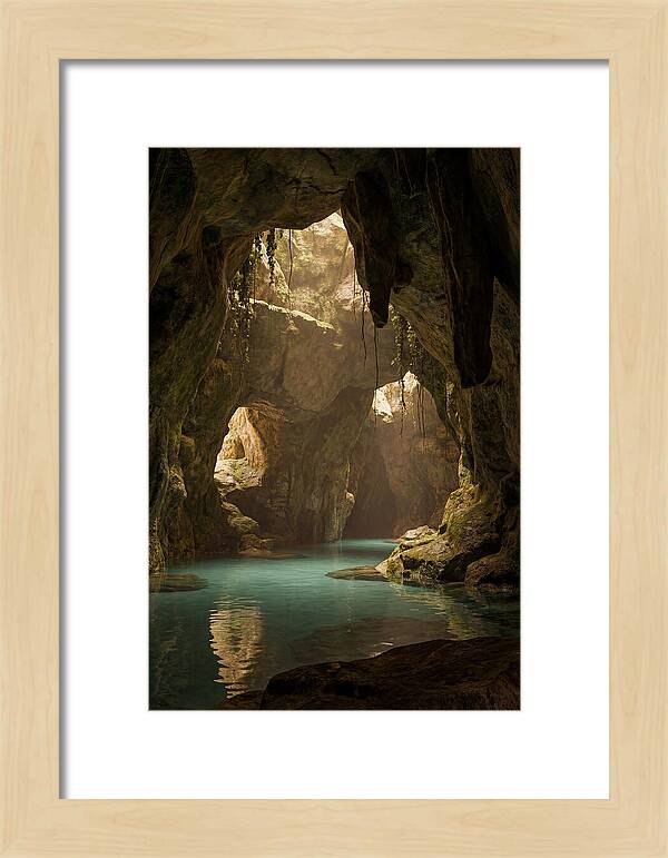 Tropical Coastal Cave Serenity
