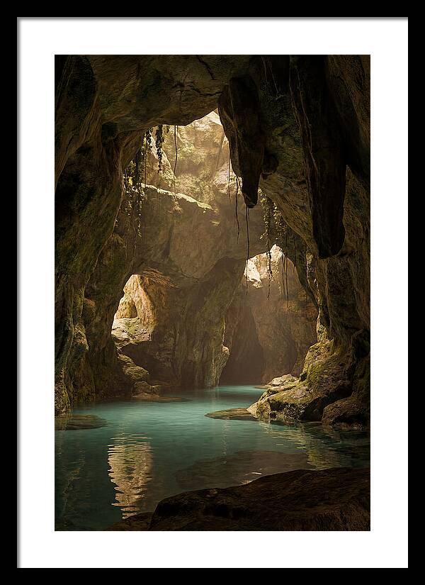 Tropical Coastal Cave Serenity