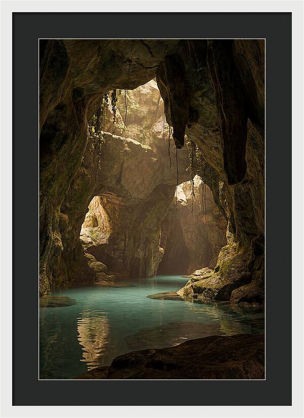 Tropical Coastal Cave Serenity