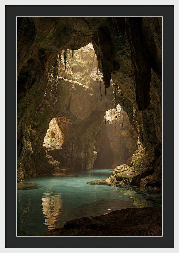 Tropical Coastal Cave Serenity