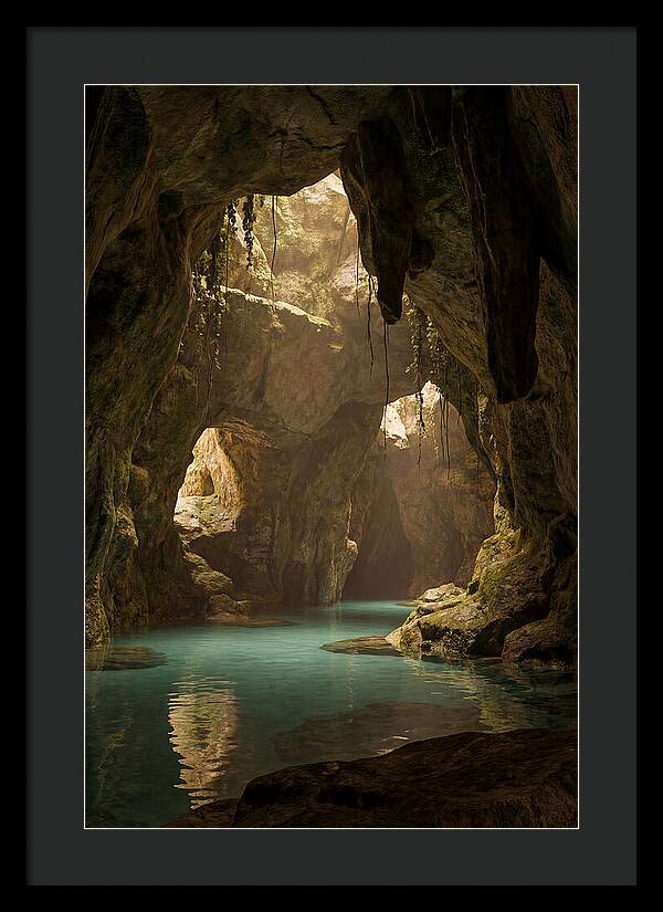 Tropical Coastal Cave Serenity
