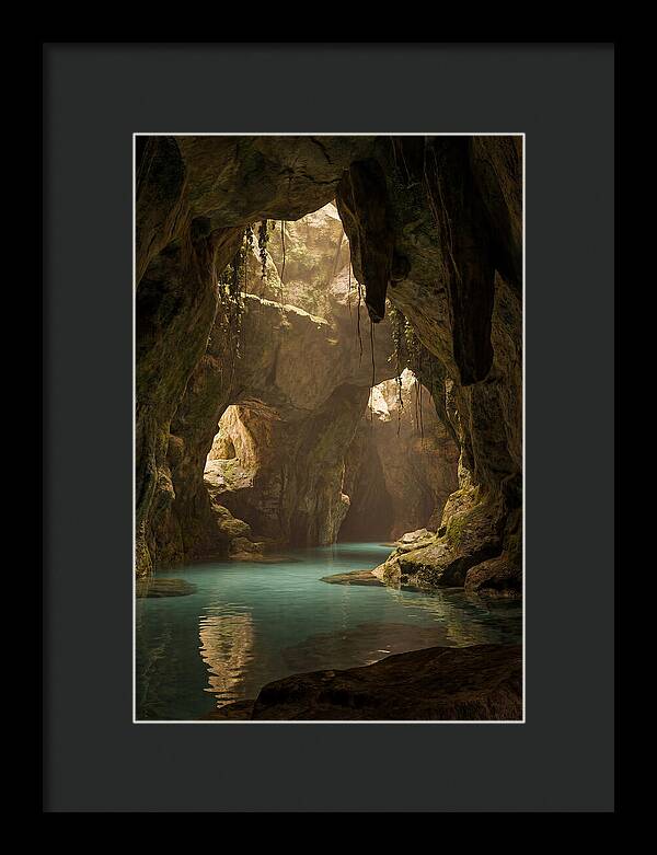 Tropical Coastal Cave Serenity