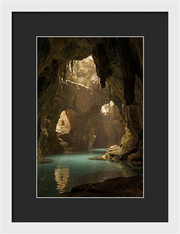 Tropical Coastal Cave Serenity