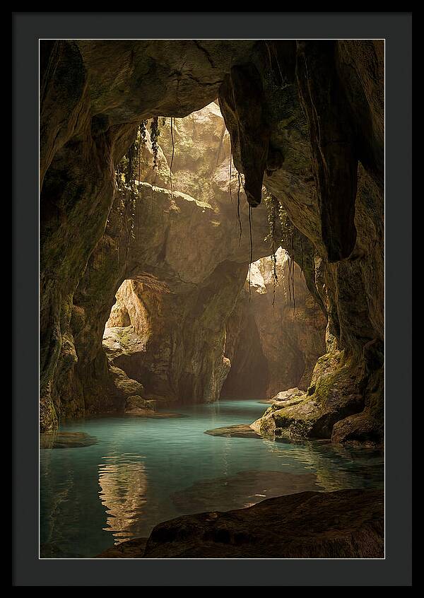 Tropical Coastal Cave Serenity
