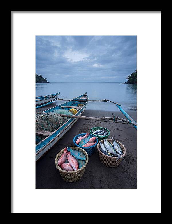 Tropical Dawn Fishermen Returning