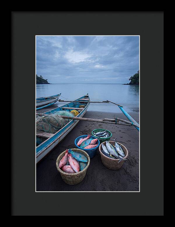 Tropical Dawn Fishermen Returning