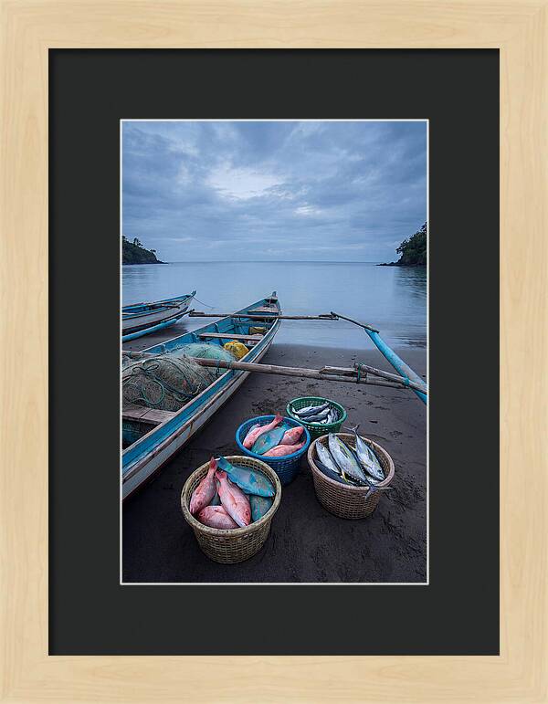 Tropical Dawn Fishermen Returning