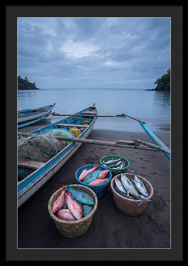 Tropical Dawn Fishermen Returning