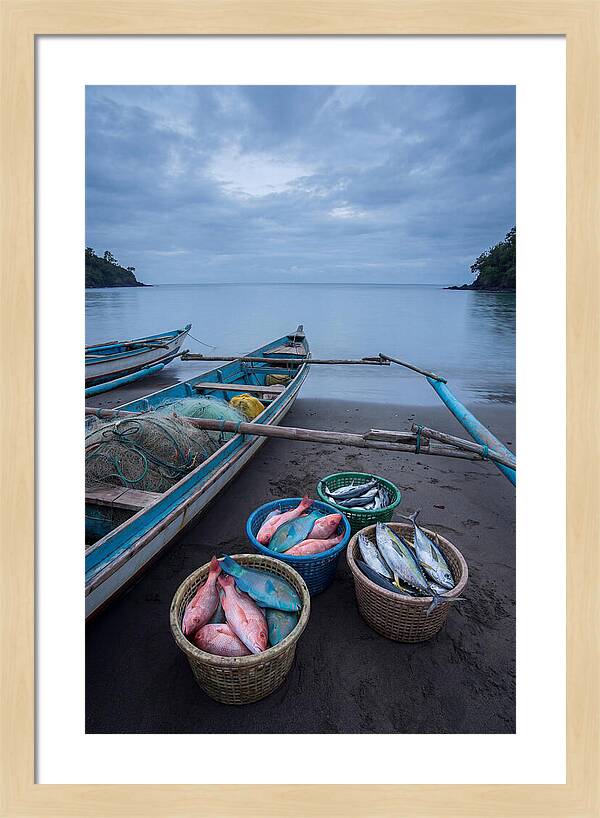 Tropical Dawn Fishermen Returning