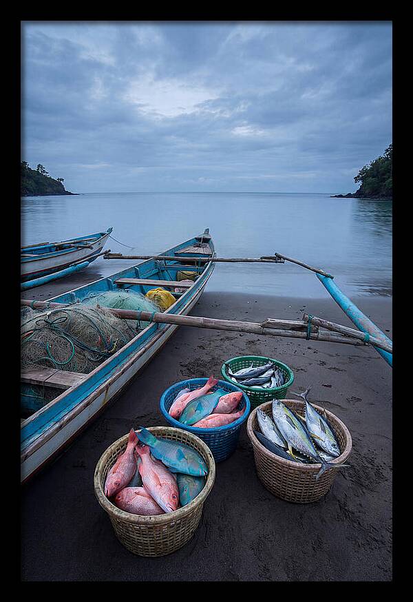 Tropical Dawn Fishermen Returning