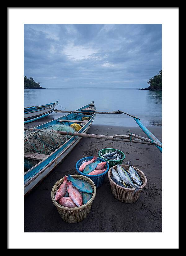 Tropical Dawn Fishermen Returning