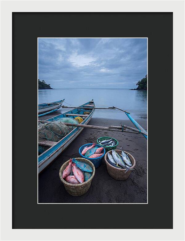 Tropical Dawn Fishermen Returning