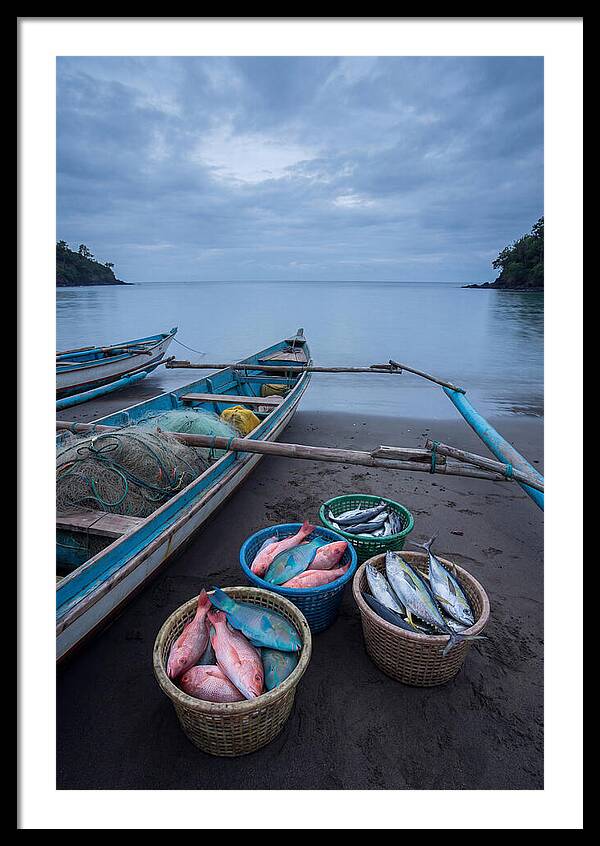 Tropical Dawn Fishermen Returning