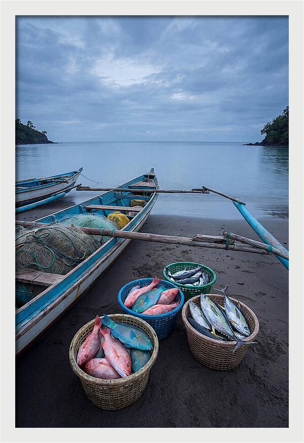 Tropical Dawn Fishermen Returning