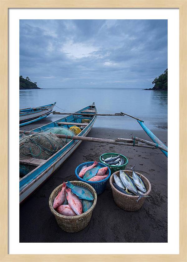 Tropical Dawn Fishermen Returning