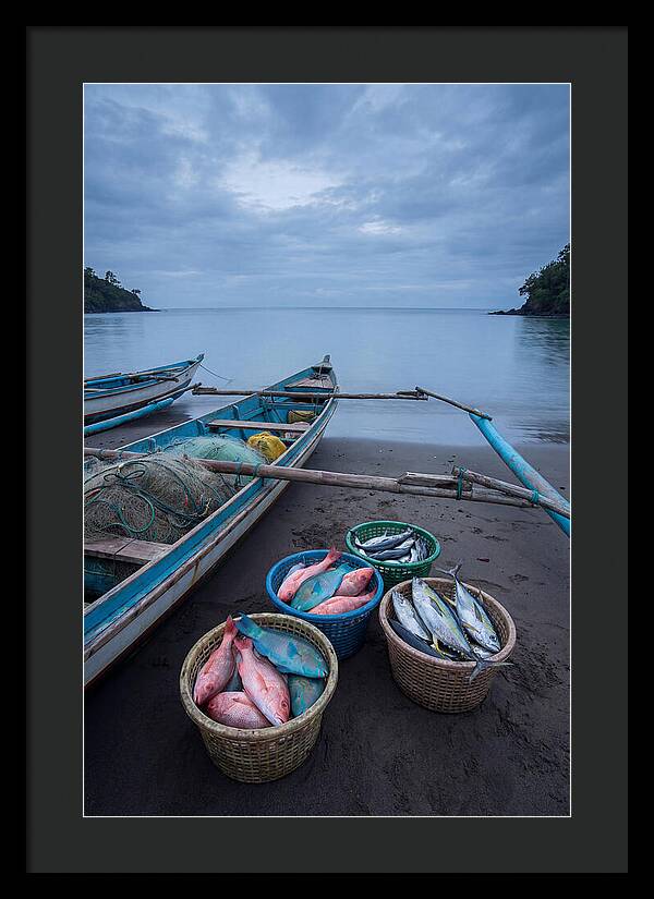 Tropical Dawn Fishermen Returning