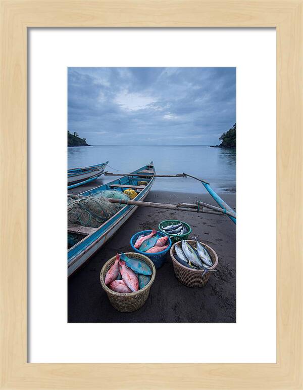Tropical Dawn Fishermen Returning